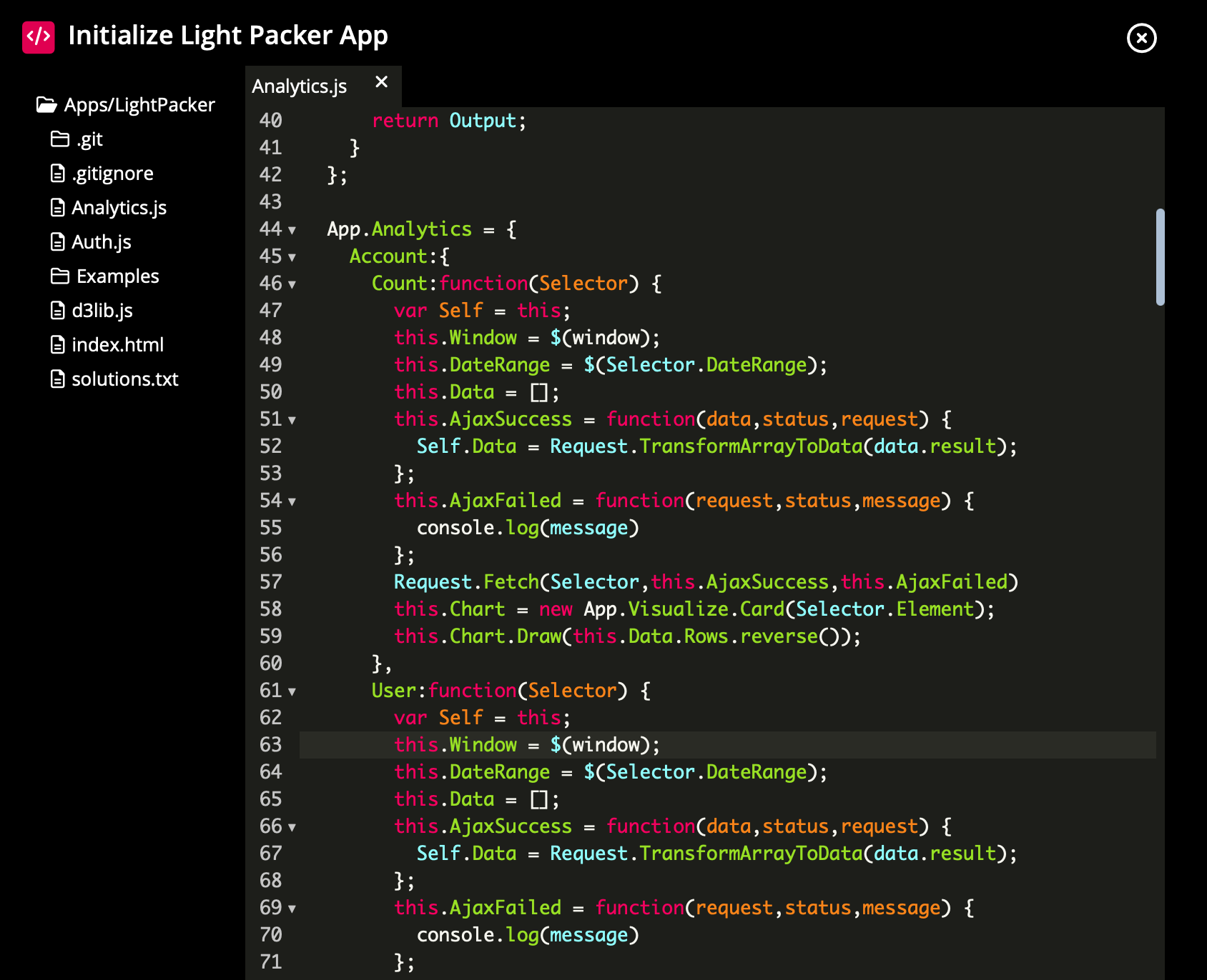 Screenshot of SloopEngine online IDE feature.